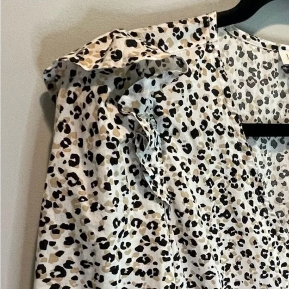 J. Crew Factory Black and White Midi Dress - Picture 3 of 7